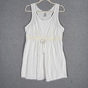 Cacique Babydoll Chemise Night Gown Dress 18/20 Crochet Smocked Cotton Coquette